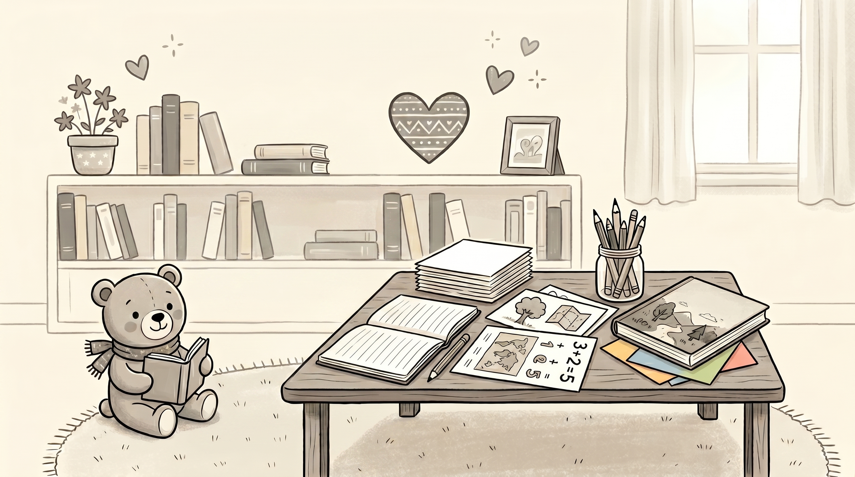 Ilustración del cuento El amor no hace ruido